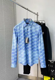 BLCG Lencia Mens Brand Shirts Designer Shirts Paris varumärke KLÄDER MANA MEN Långärmad bomullstoppar plus storlek 8195