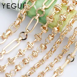 دبابيس دبابيس yegui c122 ملحقات المجوهرات diy سلسلة 18 كيلو الذهب مطلي 0.3 ميكرونات سوار مصنوعة يدويا صنع 1M lot 230621