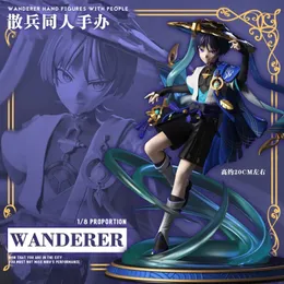 تحويل ألعاب الروبوتات Genshin Impact Figure Scaramouche Wanderer Action Mona Klee Ningguang تمثال النموذج البالغ Doll Doll Dobts 230621