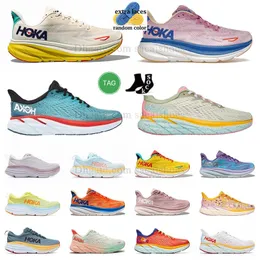 Designer Sapatos rosa e branco Tamanho feminino 9 12 46 Clifton 9 Bondi 8 Clifton 8 Carbono x 2 x3 Kawana Mach 5 Sr Purple Green Black Athletic Tennis Sneakers Trainer Tenis Trainer Treinador