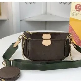 حقيبة مصممة متعددة الأصول النساء أعلى جودة الزهرة المفضلة الفاخرة كتف الكتف حقيبة المحافظ 3 قطع
