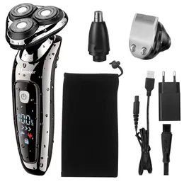 Epilator HATTEKER electric shaver razor for men 2in1 grooming kit usb rechargeable male beard shaving machine 9598A 230621