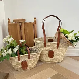 Klassische Handtasche Schulter Luxusdesigner Damenbeutel Hochwertiges Gepäck gewebtes Mode Strandtasche Rasen Damen Einkaufstasche