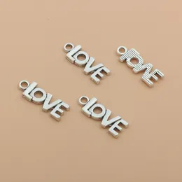 150st Legering Love Alphabet Charms Craft Supplies Hängen för hantverk, smyckesfynd som gör tillbehör för DIY-halsbandsarmband A-18