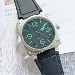 Relojes nuevos para hombre Relojes de lujo de tres puntadas Tamaño mm Reloj mecánico automático Relojes de pulsera de alta calidad Correa de cuero de primera marca