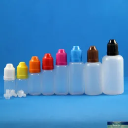 100 مجموعة 30 مل (1 أوقية) زجاجات قطار البلاستيك قبعات إثبات الطفل