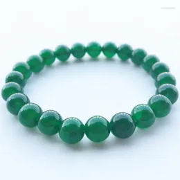 Urok bransoletki moda rozciągająca bransoletka elastyczni mężczyźni i kobiety naturalny kamień amazon zielony stwórz koraliki rozszerzalne biżuterię Raym22