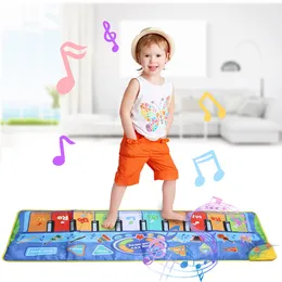 Batteria Percussioni 8 Tipi Multifunzione Strumenti musicali Mat Tastiera Pianoforte Baby Play Mat Giocattoli educativi per bambini Regalo per bambini 230621