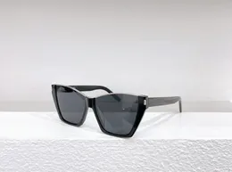 369 Cat Eye Sunglasses Silver Black/Dark Grey Lens Women Summer Sunnies gafas de sol Sonnenbrille UV400 Eyewear with Box