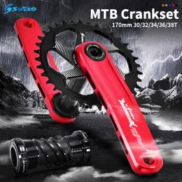 Freewheels Freeweels Chainweels SWTXO MTB Crankset 170 мм руки для велосипедной короны 30T 32T 34T 36T 38T Цепочка кронштейна Shimano SRAM XX1 230621