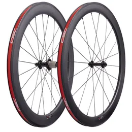 Cykelhjul 700C Road 38 50 60 88mm 20,5mm Clincher R13 Rim Brake Carbon and Track Fixed Gear Bicycle Wheelset 230621