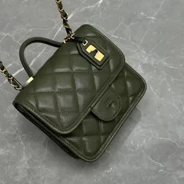 Tasarımcı çanta lüks tote çanta kadın moda retro omuz çantası eşkenar dörtgen havyar yüksek kaliteli deri metal bilezik klasik ayarlanabilir omuz askısı crossbody çanta