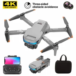 XT9 Mini Drone 2.4G 4K HD UAV Aerial Photography Dual Camera WiFi FPV Hinder Undvikande Drone Folding Quadcopter RC Helicopter