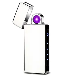 Portable Charge Usb Charging Rotate Arc Plasma Eletronic Pulse Infrared Sense Touch Induction Windproof Lighter NBRG