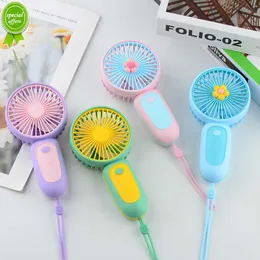 New USB Rechargeable Handheld Fans Candy Student Mini Pocket Fan Portable Small Fan Children's Gift