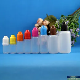 100 Sets 15ml (1/2 oz) Plastic Dropper Bottles CHILD Proof Caps & Tips PE LDPE E For Vapor Cig Liquid 15 ml Classic