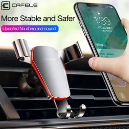 Cafele Gravity Car Phone Holder Air Vent Monut Stand Holder för telefon i bilstöd för iPhone 12 11 Pro Accessory Car Interior
