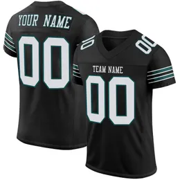 Andra idrottsartiklar Personlig anpassad American Football Jersey Sublimation Printing Team Namenumber Shirt Fan Gift Rugby för män 230621