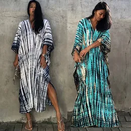 Strand Kleid Tie Dye Gedruckt Bikini Cover Ups für Bademode Frauen Böhmischen Badeanzüge Bademode Dropshipping Heißer