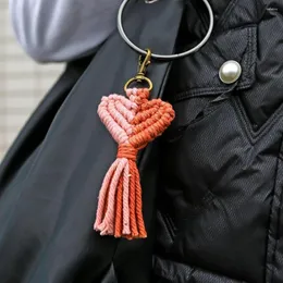 Keychains Bag Pendent Love Heart Keyring Keychain Tassel Bohemian Car Holder Shape