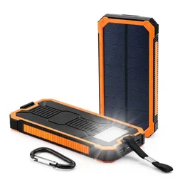 20000 mah waterproof outdoor emergency mobile power supply for solar powered charging bank