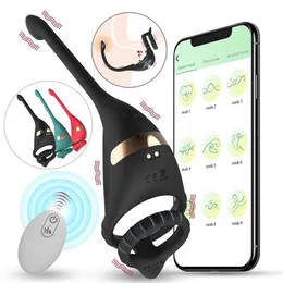 Prodotti per adulti Knight APP Remote Control Double Ring Shock Lock Backcourt Anal Plug Couple 75% di sconto sulle vendite online