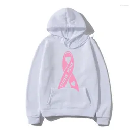 Herrtröjor män hoodi tsdfc tänk rosa band baseball tröja breas cancer medvetenhet raglan unisex män kvinnor ytterkläder