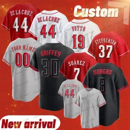 44 Elly De La Cruz Jersey Tyler Stephenson Baseball 21 Hunter Greene Larkin Joe Votto Barry Morgan Stephenson City Black Friedl Men Women Youth Jersey Stitched Custom