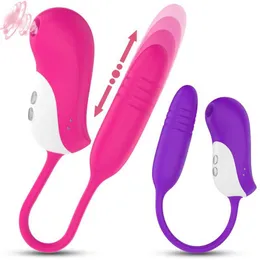 Produtos para adultos recarregável sugador telescópico ovo saltador vibrador de massagem feminina 75% de desconto nas vendas on-line