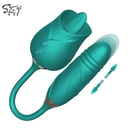 Full Flower Generation Three in One Vibration Tongue Telescopic Jumping Egg Volwassen producten voor dames 75% korting op online verkoop