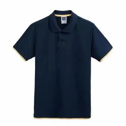 Erkek tasarımcı polo gömlek moda patron kısa kollu polo gömlek iş yaka rahat ince tişört üst iplik saf pamuk nakış mektubu giyim boyutu xs-5xl