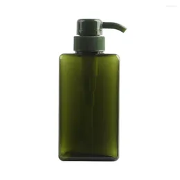 Garrafas de armazenamento 1 peça 250 ml 450 ml 650 ml engrossar garrafa recarregável quadrada gel de banho xampu sabonete líquido dispensador recipiente