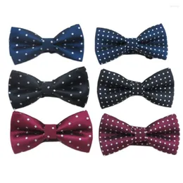 Gravatas Laço Han Edition Lazer Masculino Dot Bowtie/High-end Atmosphere/meninos Presente Favorito Moda Gravata Cor Escura