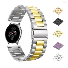 Titta på band rostfritt stålrem för OnePlus Band Metal Watchband Umidigi Uwatch 2/2s/3s Urun S Armband Men/Women 22mm Armband