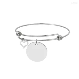 Bangle Stainless Steel Expandable Wire Women Girl Moon Cute Animal Charms Friendship Bracelets Jewelry Friend Gift