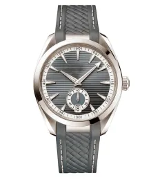 Męskie zegarki luksusowe automatyczne zegarek mechaniczny 316L gumowy pasek ze stali nierdzewnej prosty styl zegarek ze zegarem na rękę