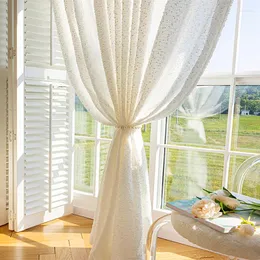 Tenda Soggiorno Tulle Bianco Stile Francese Romantico Finestra Tende In Camera Da Letto Casa Decorazione Di Nozze Sfondo Tende Di Filato