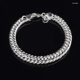 Link Bracelets Chain Drop Pulseira Masculina 925 Stamp Silver 6-10mm Wrap Bangle For MENS Jewelry Gift Good Quality Raym22