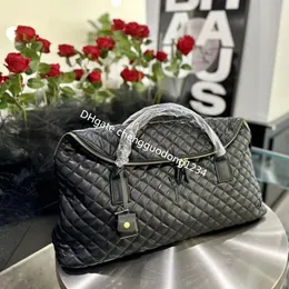 Torby Duffel Diamond Designer Designer Torba podróżna Kobiety i mężczyźni TOTE DUŻA POTAWKA Z PRZYPINIENIEM TOBA TRAVES 56 CM