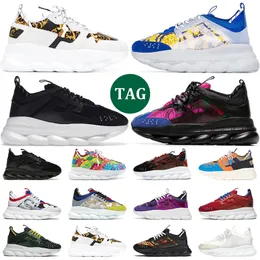 chain reaction designer shoes men women causual shoes platform sneakers Triple Black White Purple Brown Orange Blue Twill Tartan mens luxury trainers