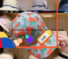 81ty Strawberry Baseball Caps Man's Cotton Cactus Classic Letter Ball Caps Summer Woman Sun Hats Regulowany czapkę Snapback G83