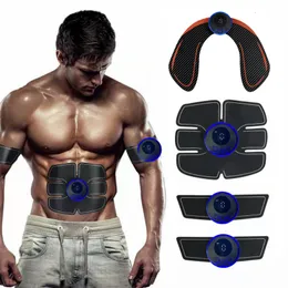 Bärbar smal utrustning Smart Muscle Stimulator EMS Electronic Massager Set Fitness Training hela kroppsformning midjan Slimmel Elektrisk utrustning 230621