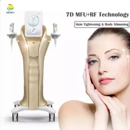 Vertical 4 Handles New Double Gold Hifu MFU With RF Vmax SD Focused Ultrasound Skin Lifting Machine 7D 9D Anti-aging Hifu Device