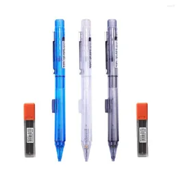 Mg Square Square Graffiti Mechanical Pencil 2B صياغة أوتوماتيكية أرسل 2 عبوات للمدرسة والمكاتب 3pcs