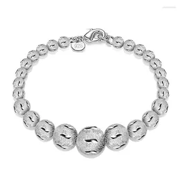 Link Bracelets Chain Magic Chinese Lucky Bead Bracelet 925 Sterling Silver Ball Elegant Woman With Good Quality Lobster Charm Jewelry Raym22