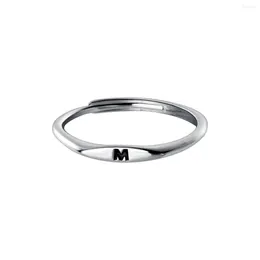 Cluster Rings La Monada Size 53-57 мм 0,2 см 24 буква 925 серебряный серебро для женщин простое кольцо пальца