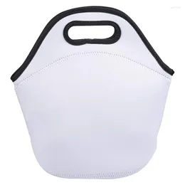 Conjuntos de Louça Sublimação Lancheira Em Branco Reutilizável Caixa Térmica Isolada Estojo Bolsas Bolsas Com Zíper