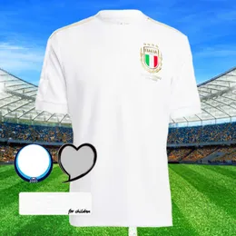 125 ° anniversario ItAly Soccer Jerseys Italia VERRATTI CHIESA 2023 2024 MAGLIA GARA BARELLA BONUCCI maglia da allenamento pre-partita camisetas maillot maglia da calcio