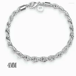 Länk armband kedja ankomst stort märke 2023 sterling silver vridna reparmband för kvinnor armband pulseira vbs4014link raym22