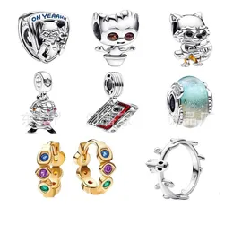 925 libbre argento nuova moda fascino originale perline rotonde, collezione Galaxy Guardian set completo di perline fascino, braccialetto Pandora compatibile, perline